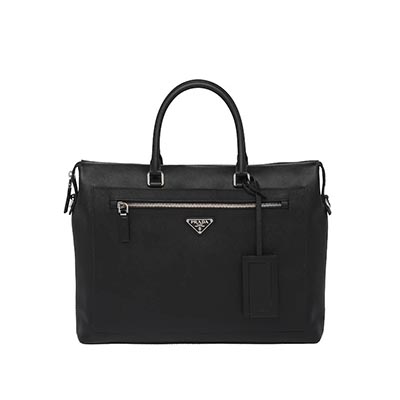 プラダコピー PRADA サフィアーノレザー ブリーフケース ブラック 2VG044_9Z2_F0002_V_OOO - 商品画像 6