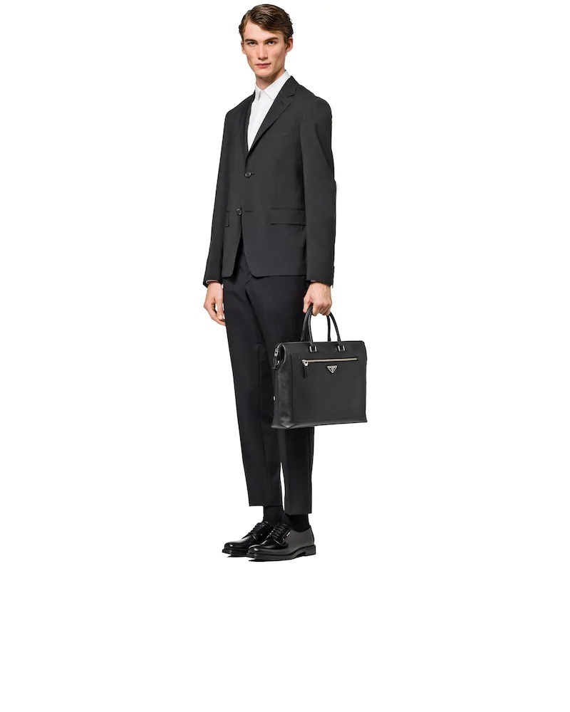 プラダコピー PRADA サフィアーノレザー ブリーフケース ブラック 2VG044_9Z2_F0002_V_OOO - 商品画像 3