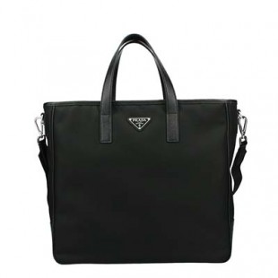 プラダ トートバッグ ビジネスバッグ テスートサフィアーノ トライアングルロゴ ブラック メンズ PRADA 2VG064 064 F0002 - 商品画像 2