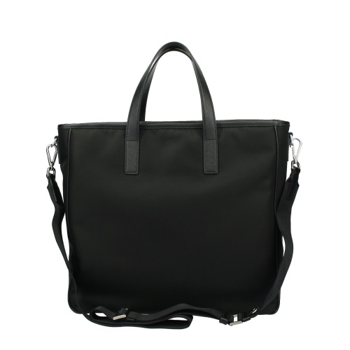 プラダ トートバッグ ビジネスバッグ テスートサフィアーノ トライアングルロゴ ブラック メンズ PRADA 2VG064 064 F0002 - 商品画像 8