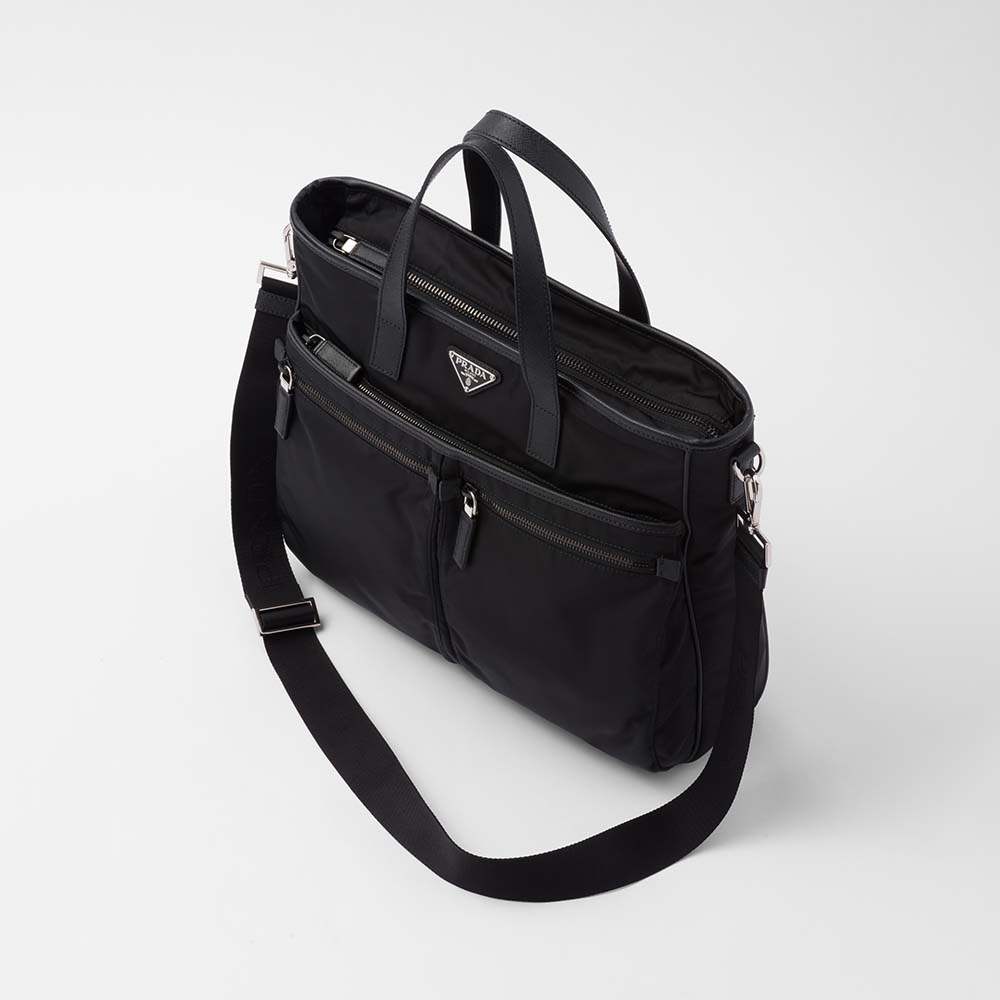 プラダ スーパーコピー Re-Nylon xサフィアーノレザー トートバッグ 2VG860_2DMH - 商品画像 4