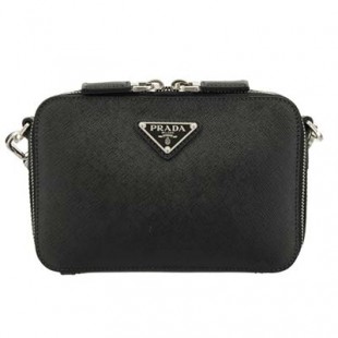 プラダ PRADA サフィアーノレザー クロスボディバッグ ブラック 2VH070 9Z2 F0002 - 商品画像 2