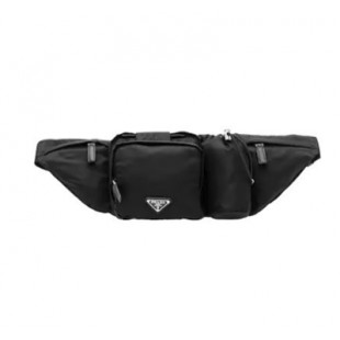 スーパーコピープラダ PRADA ボディバッグ ウエストバッグ ナイロン レザー ブラック 2VL056_973_F0002_V_WOO