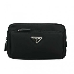 プラダ PRADA サフィアーノレザー/ナイロン ベルトバッグ ブラック 2VL9772DMGF0002 - 商品画像 2