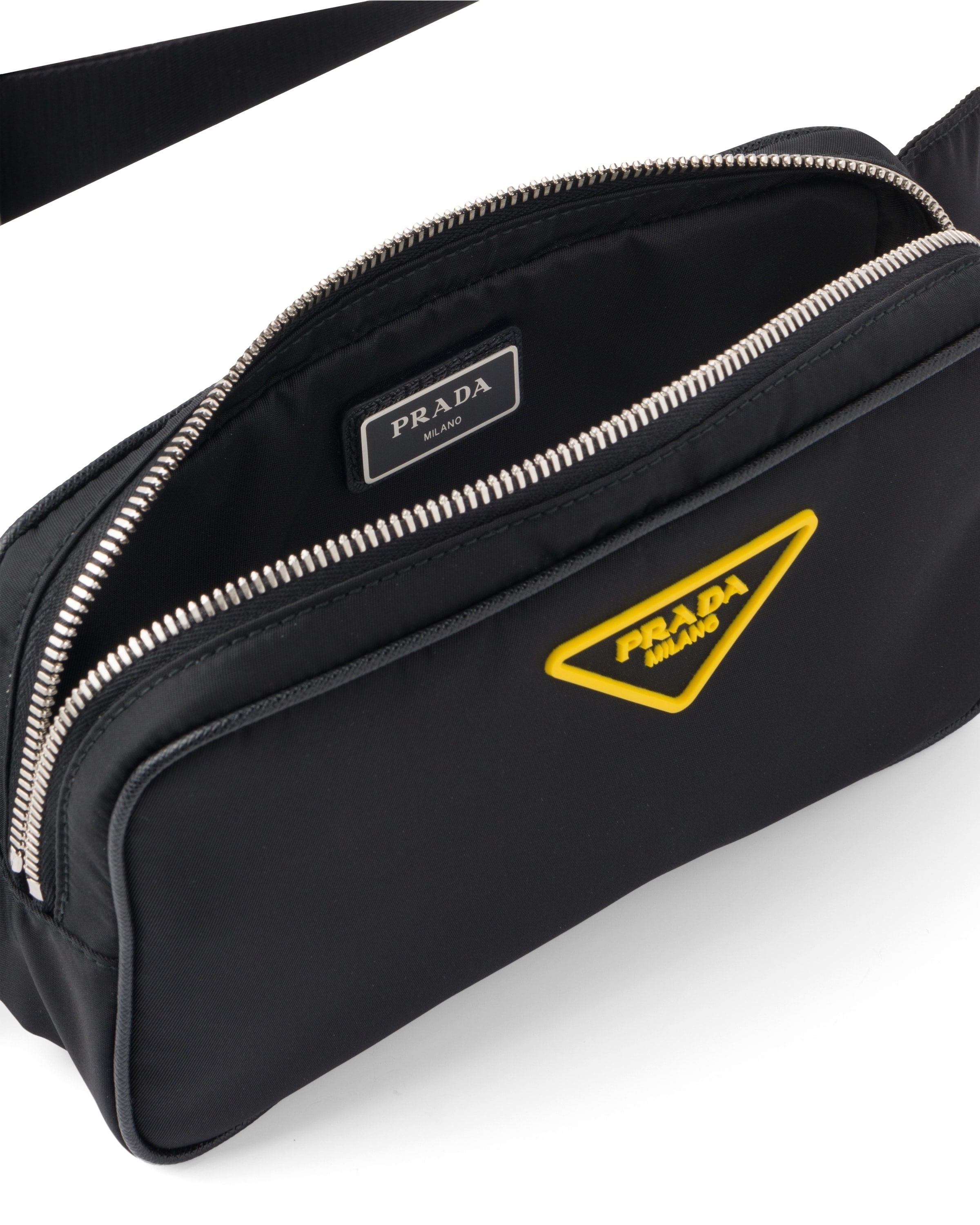 プラダ PRADA スペシャルラバーロゴナイロンベルトバッグ ブラック 2VL977_074_F0C5Z_V_WWO - 商品画像 3