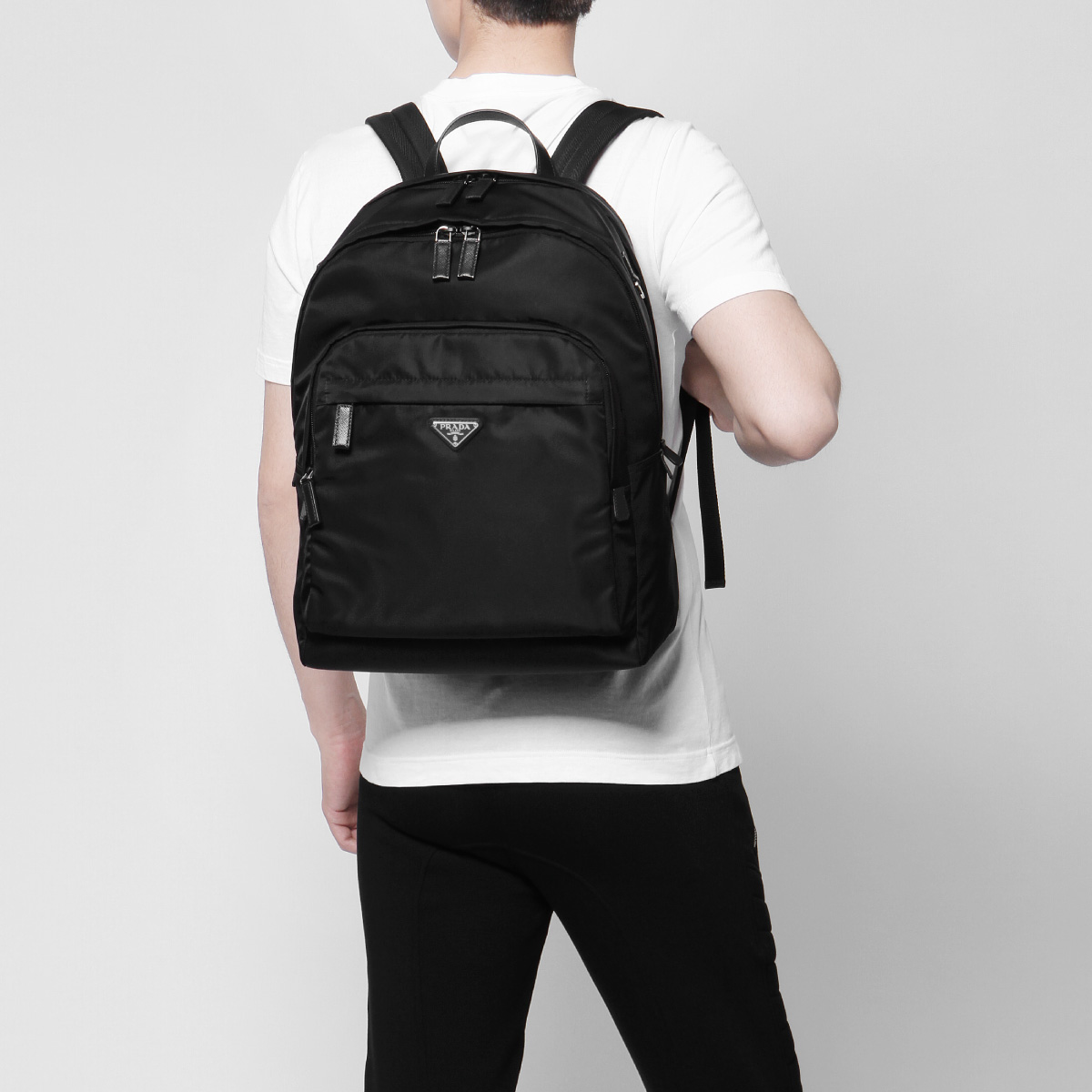 プラダ PRADA リュックバッグ メンズ バックパック ブラック 2VZ048 973 F0002 - 商品画像 8