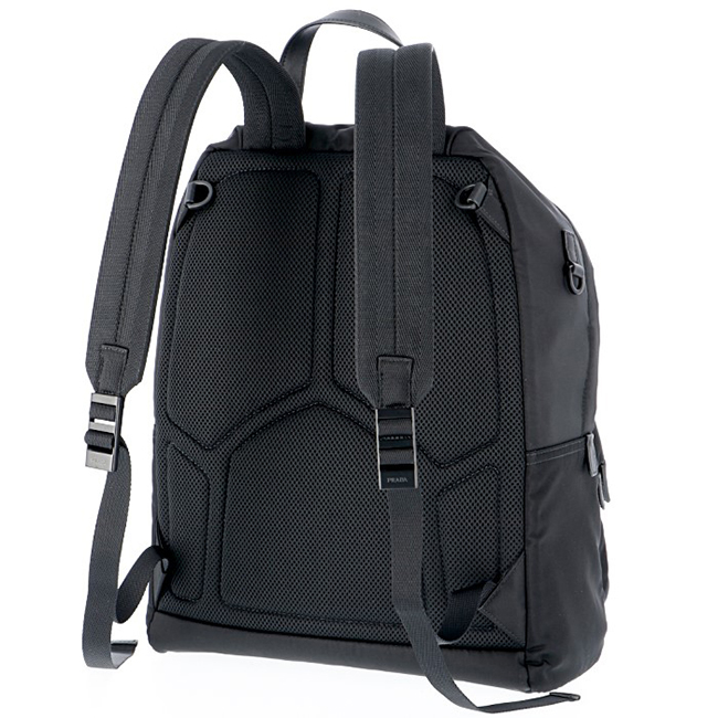 プラダコピー PRADA メンズ テクニカルナイロン バックパック リュックサック ブラック×グリーン 2VZ066HTY 2CIL YVM - 商品画像 8