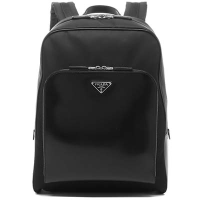 スーパーコピープラダ リュックパック バックパック リナイロン トライアングルロゴ ブラック メンズ 2VZ084 789 F0002 - 商品画像 6