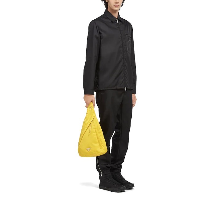 PRADA リナイロン xレザー バックパック ナイロン ボディバッグ メンズ 2VZ092_2DW3_F0010_V_OOO - 商品画像 3