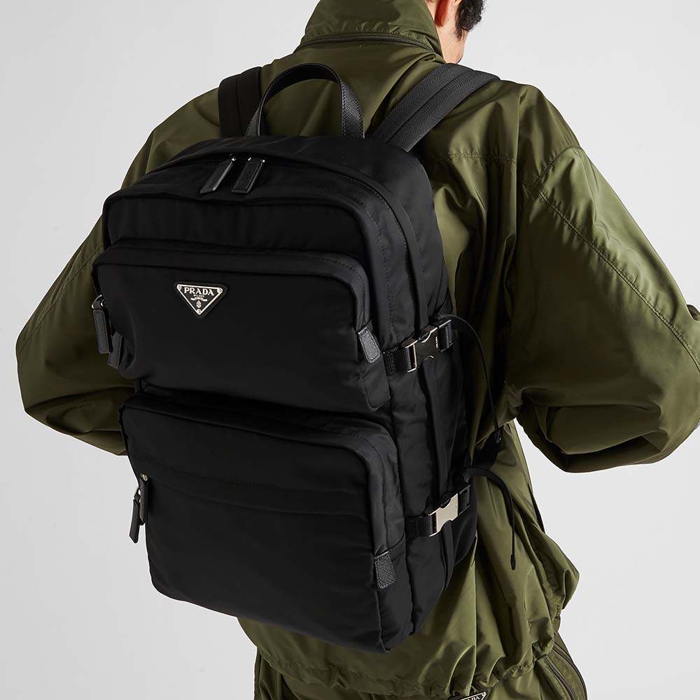 プラダ スーパーコピー Re-Nylon xサフィアーノレザー バックパック 2VZ101_2DMG - 商品画像 3