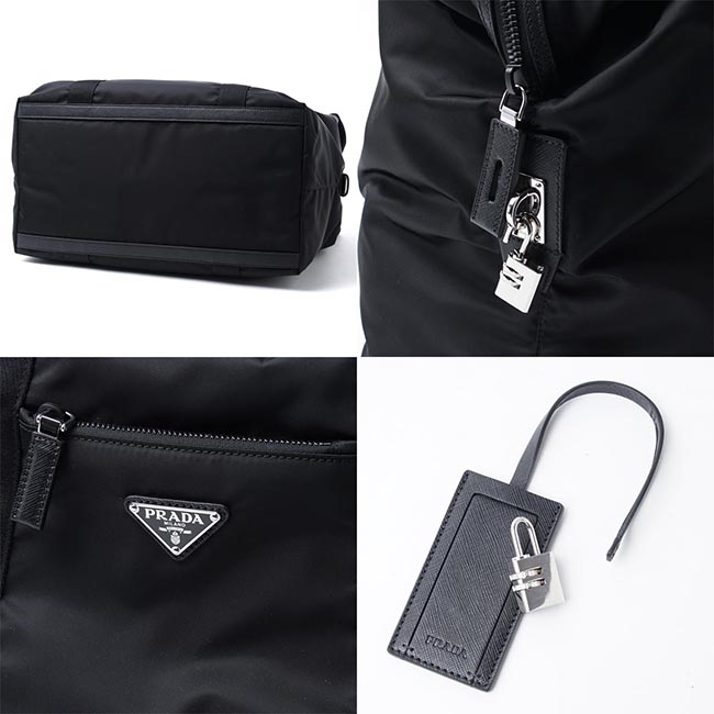 プラダコピー PRADA ボストンバッグ ブラック メンズ 容量 トート ナイロン トラベル 旅行 2vc796 064 f0002 NYLON TRAVEL BAG - 商品画像 5
