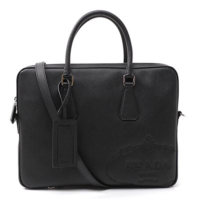 スーパーコピーPRADA ブリーフケース 2WAY ブラック メンズ レザー ビジネス 2ve368 volx 9z2 f0002 SAFFIANO TRAVEL - 商品画像 7