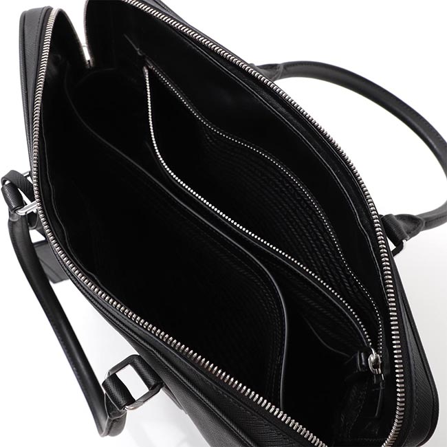 スーパーコピーPRADA ブリーフケース 2WAY ブラック メンズ レザー ビジネス 2ve368 volx 9z2 f0002 SAFFIANO TRAVEL - 商品画像 5