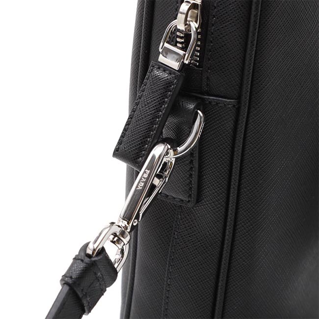 スーパーコピーPRADA ブリーフケース 2WAY ブラック メンズ レザー ビジネス 2ve368 volx 9z2 f0002 SAFFIANO TRAVEL - 商品画像 6