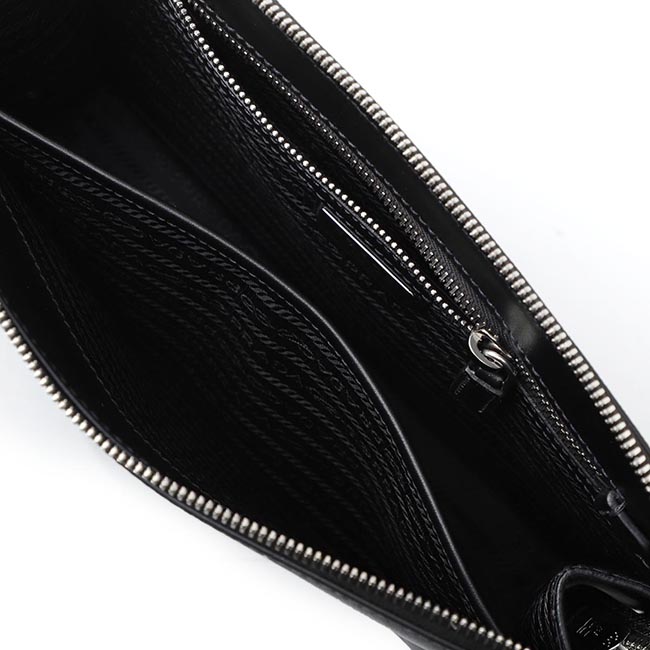 プラダコピー PRADA クラッチバッグ セカンドバッグ ブラック メンズ ギフト プレゼント 2vf056 volm 9z2 f0002 BORSELLO SAFFIANO TRA - 商品画像 5
