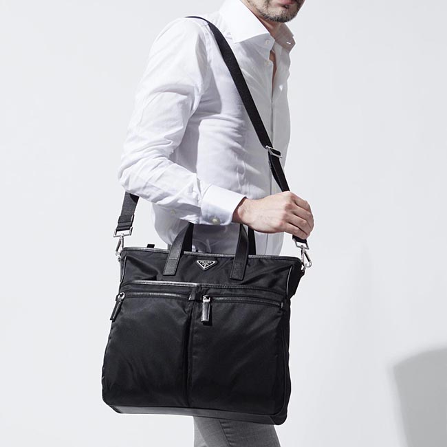 スーパーコピープラダ PRADA トートバッグ 2WAY ブラック メンズ 2vg860 vooo 064 f0002 - 商品画像 4