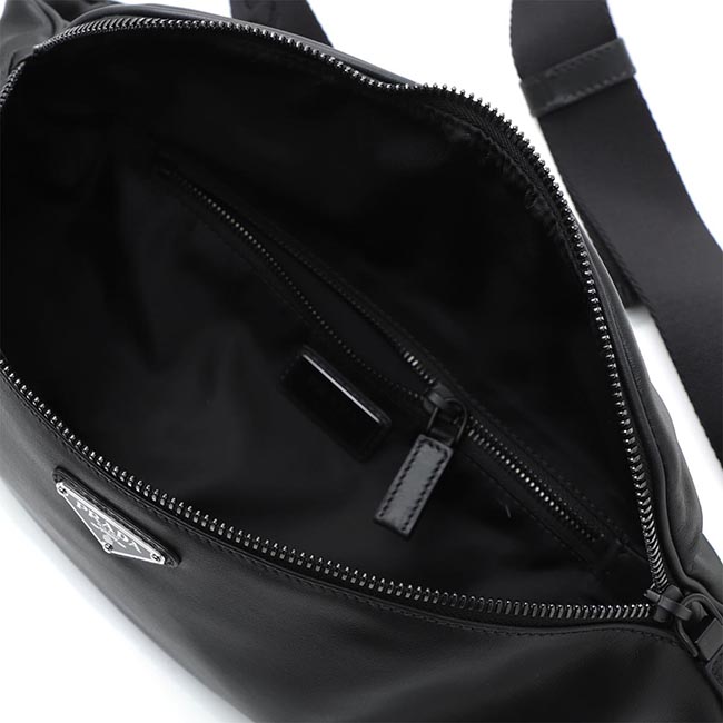 PRADAスーパーコピー ベルトバッグ ボディバッグ ブラック メンズ ギフト プレゼント レザー 2vl010 volo 2bya f0002 GRACE LUX - 商品画像 4