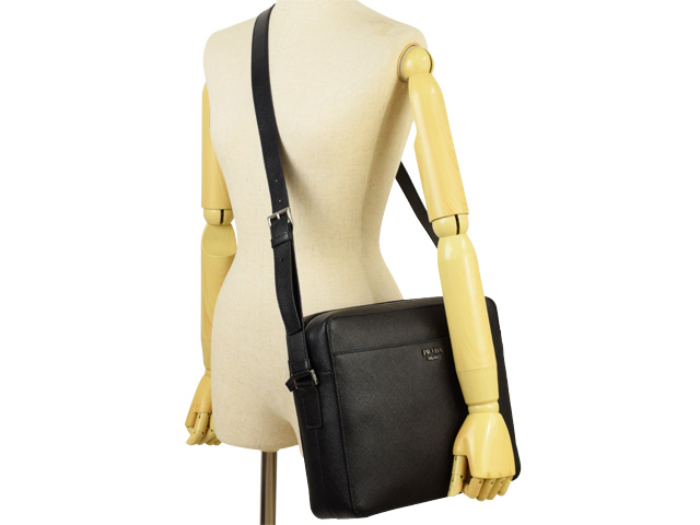 プラダコピー PRADA 斜め掛けショルダーバッグ ビジネスバッグ メンズ アウトレット 2vho46sacu-nero-zz - 商品画像 1