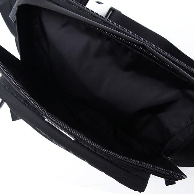 プラダコピー PRADA ボディバッグ ウエストバッグ ブラック メンズ ウエストポーチ ナイロン バッグ 2vl003 973 f0002 - 商品画像 1