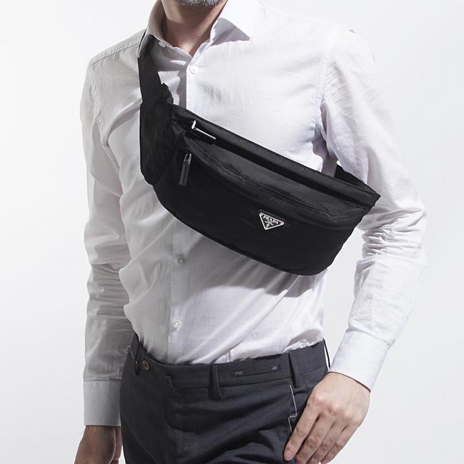 プラダスーパーコピー PRADA ボディバッグ ベルトバッグ ウエストポーチ ブラック メンズ バッグ モード トレンド 2vl132 vwox 973 f0002 NYLON BELT BAG - 商品画像 4