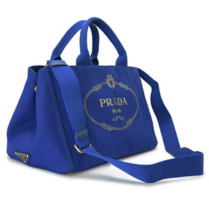プラダコピー トートバッグ PRADA 2WAY ショルダーバッグ カナパ キャンバス コバルト B1877G CANAPA COBALTO - 商品画像 3