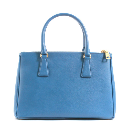 プラダコピー PRADA SAFFIANO LUX 三角ロゴプレート ハンドバッグ コバルトブルー&ゴールド BN1801 - 商品画像 5