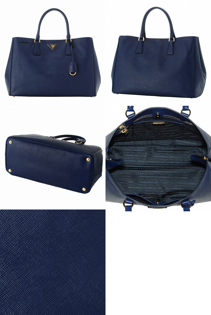 PRADA/プラダスーパーコピー SAFFIANO LUXロゴプレート付きビジネスハンドバッグ BN1844 SAF.LUX BLUETTE - 商品画像 2