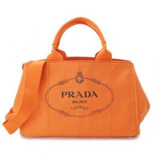 プラダ トートバッグ PRADA ハンドバッグ カナパ キャンバス ロゴ パパヤオレンジ BN1877 CANAPA PAPAYA - 商品画像 2