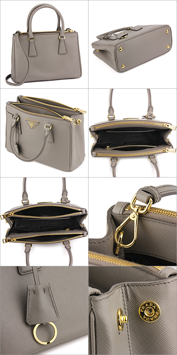 プラダスーパーコピー ハンドバッグ PRADA BN2316 NZV F0572 バッグ サフィアーノ ルクス SAFFIANO LUX レディース ARGILLA グレー系 2WAY ショルダーバッグ トライアングル メタル ゴールド 革 - 商品画像 2
