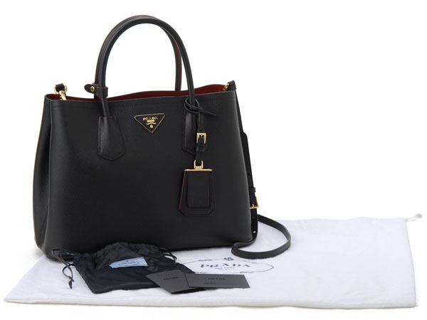プラダコピー トートバッグ BN2775-2A4A-F0002 DOUBLE BAG ダブルバッグ SAFFIANO CUIR 2WAY ショルダーバッグ ブラック - 商品画像 4