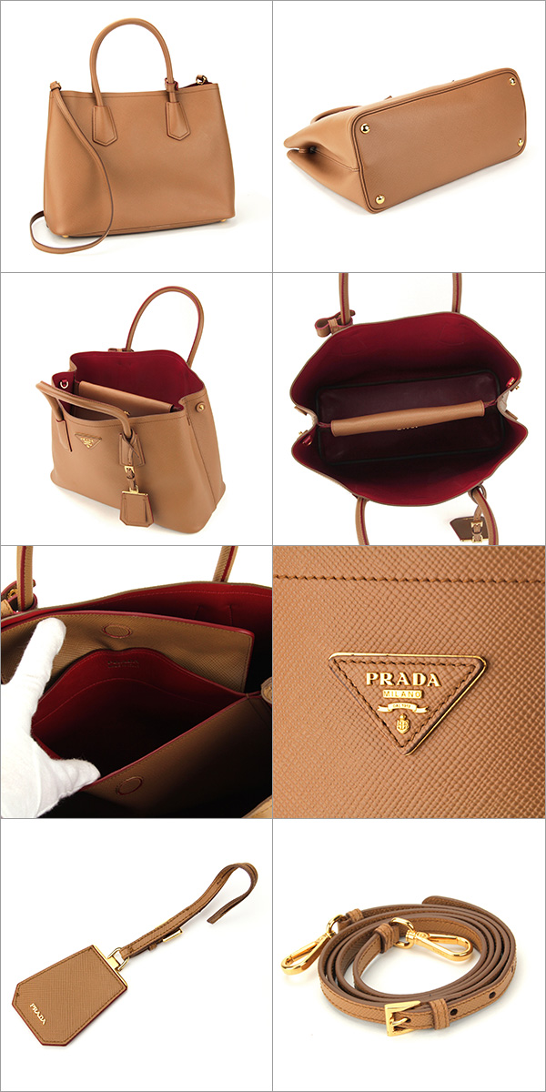 プラダコピー トートバッグ PRADA BN2775 2A4A F098I バッグ サフィアーノ キュイール SAFFIANO CUIR レディース CARAMEL(キャラメル) ブラウン ショルダーバッグ 2WAY - 商品画像 2