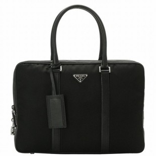 PRADA/プラダ TESSUTO SAFFIANOビジネスバッグ VA0702 TES+SAF NERO - 商品画像 1