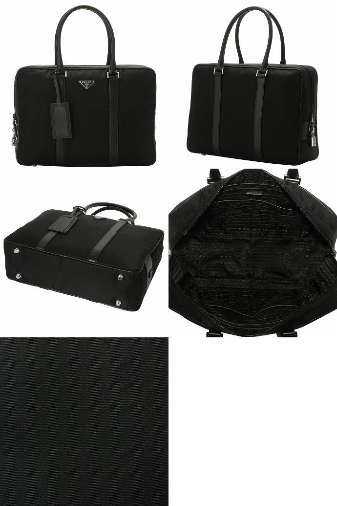 PRADA/プラダ TESSUTO SAFFIANOビジネスバッグ VA0702 TES+SAF NERO - 商品画像 2