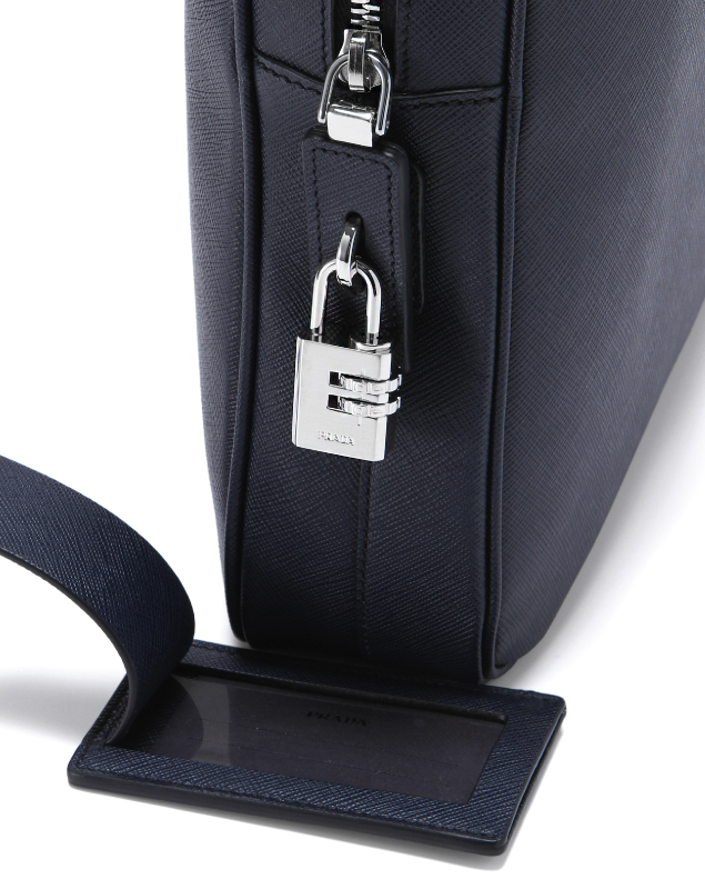 プラダバッグスーパーコピー SAFFIANO TRAVEL パドロック付 ブリーフケース BALTICO VS0363 9Z2 F0216 - 商品画像 1