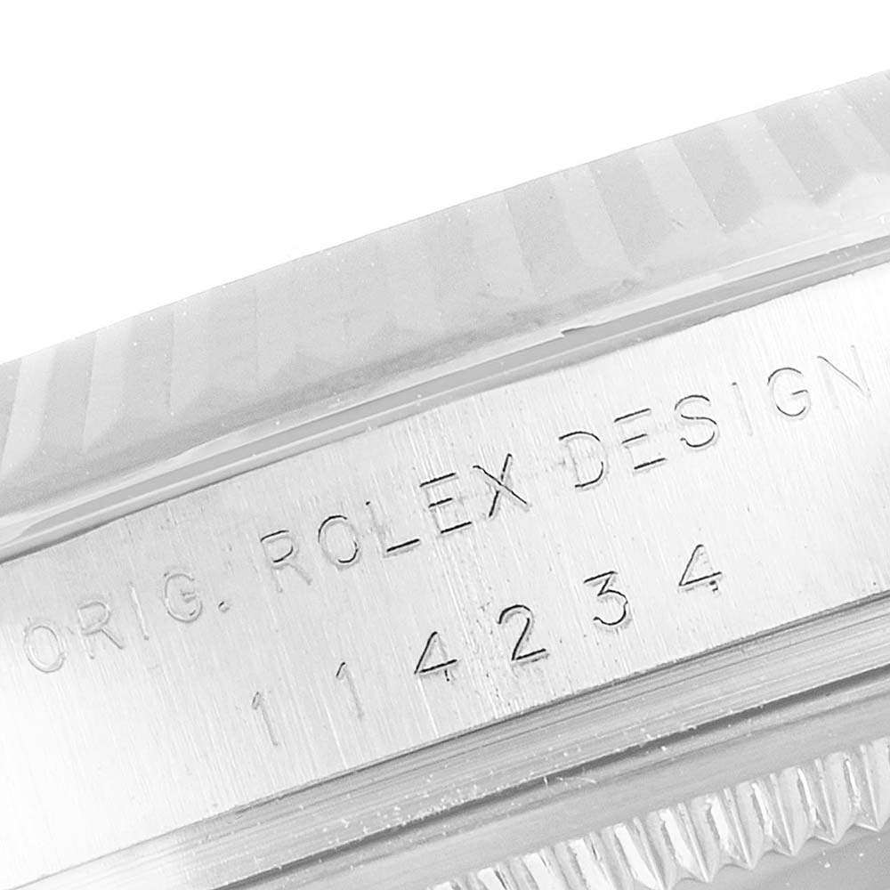 ロレックスコピー エアキング スチール ホワイトゴールド ホワイトダイヤル ダイヤモンドウォッチ 114234G - 商品画像 1