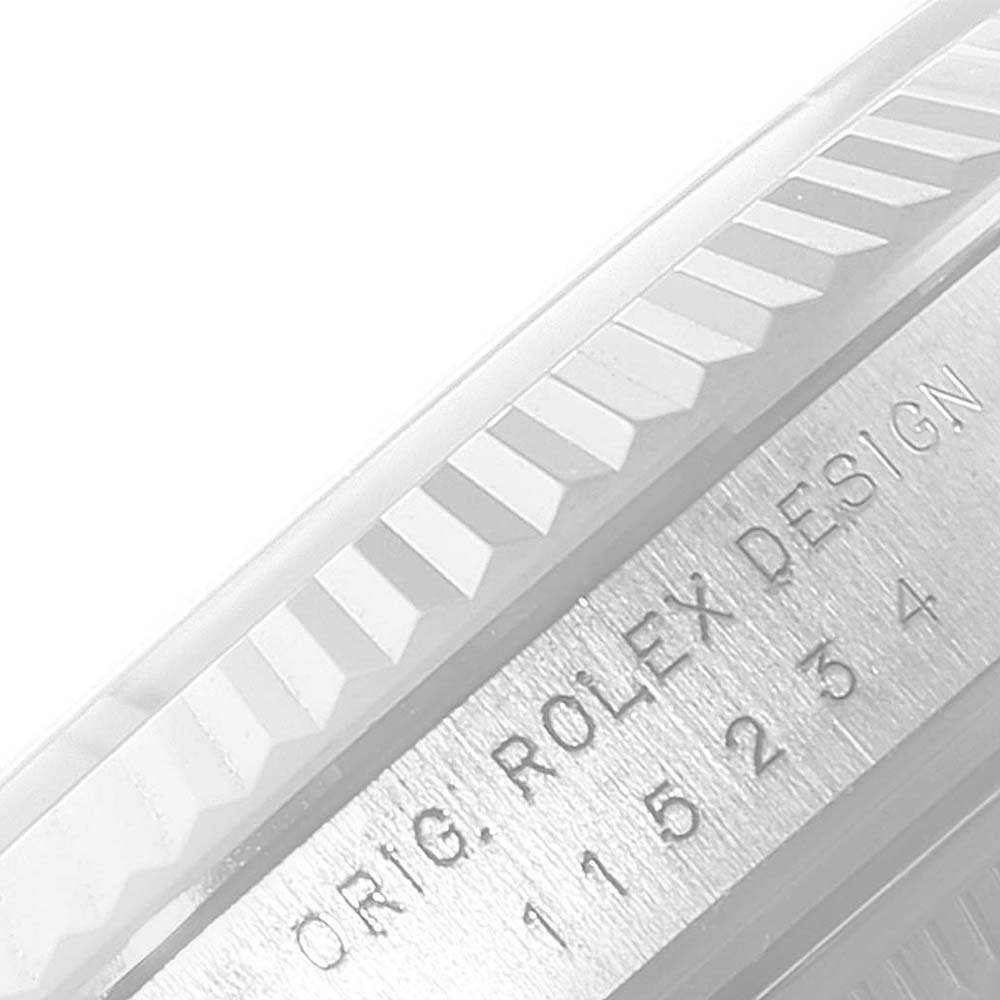 ロレックススーパーコピー デイト 34 スチール ホワイトゴールド ダイヤモンド ダイヤル メンズ ウォッチ 115234 - 商品画像 1