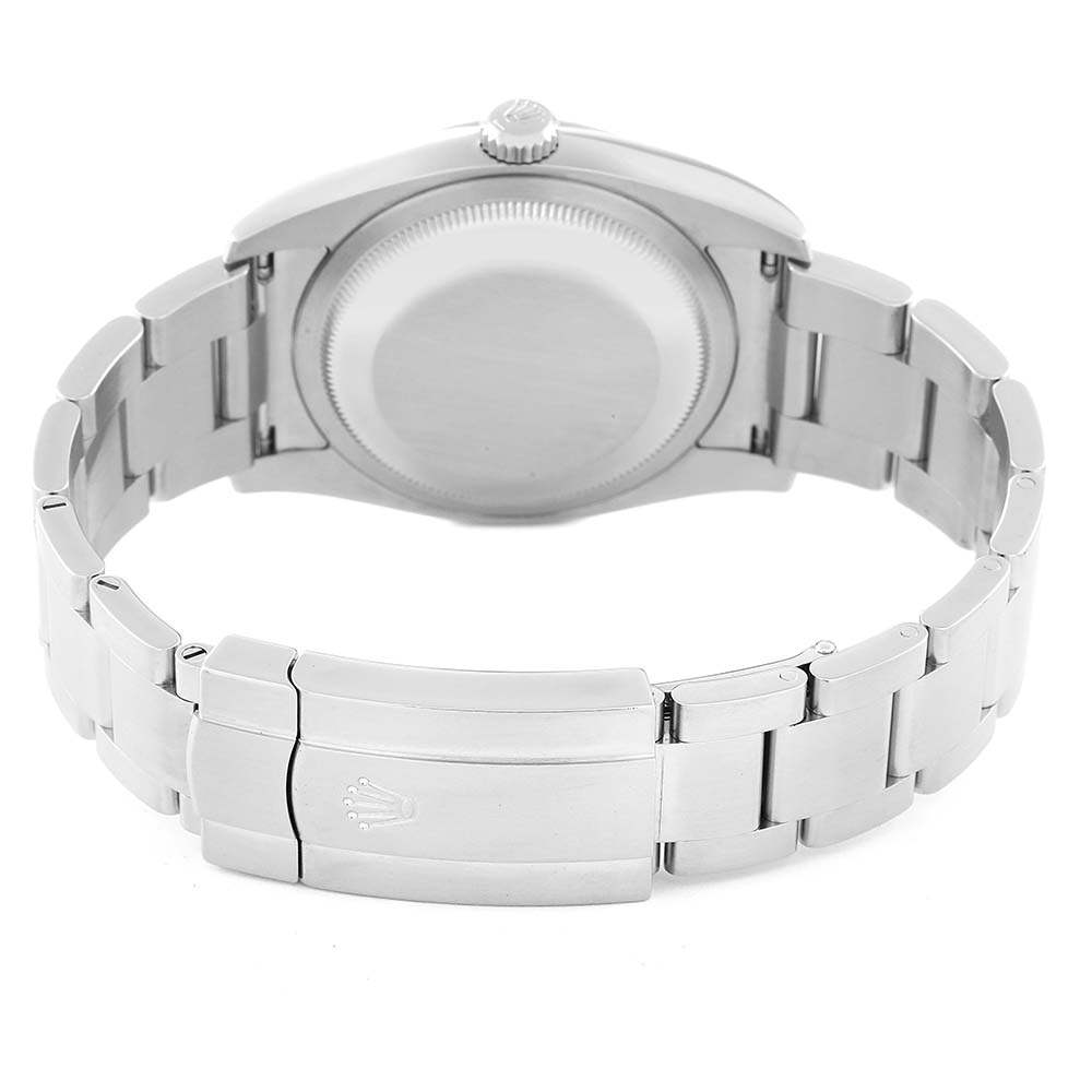 ロレックスコピー オイスター パーペチュアル 36mm ブルー ダイヤル スチール メンズ ウォッチ 116000 - 商品画像 7
