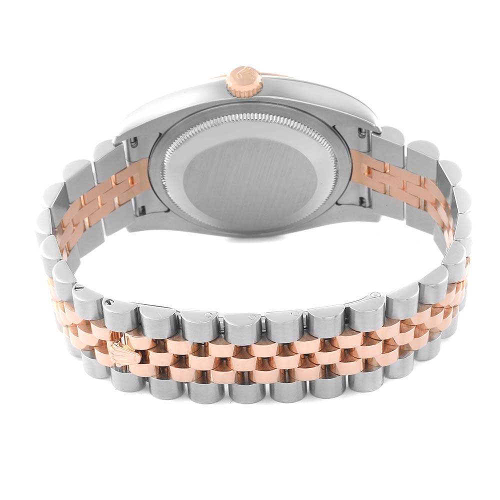 ロレックススーパーコピー デイトジャスト 36mm スチール ローズゴールド ホワイト ローマン ダイヤル ユニセックス ウォッチ 116231 - 商品画像 1