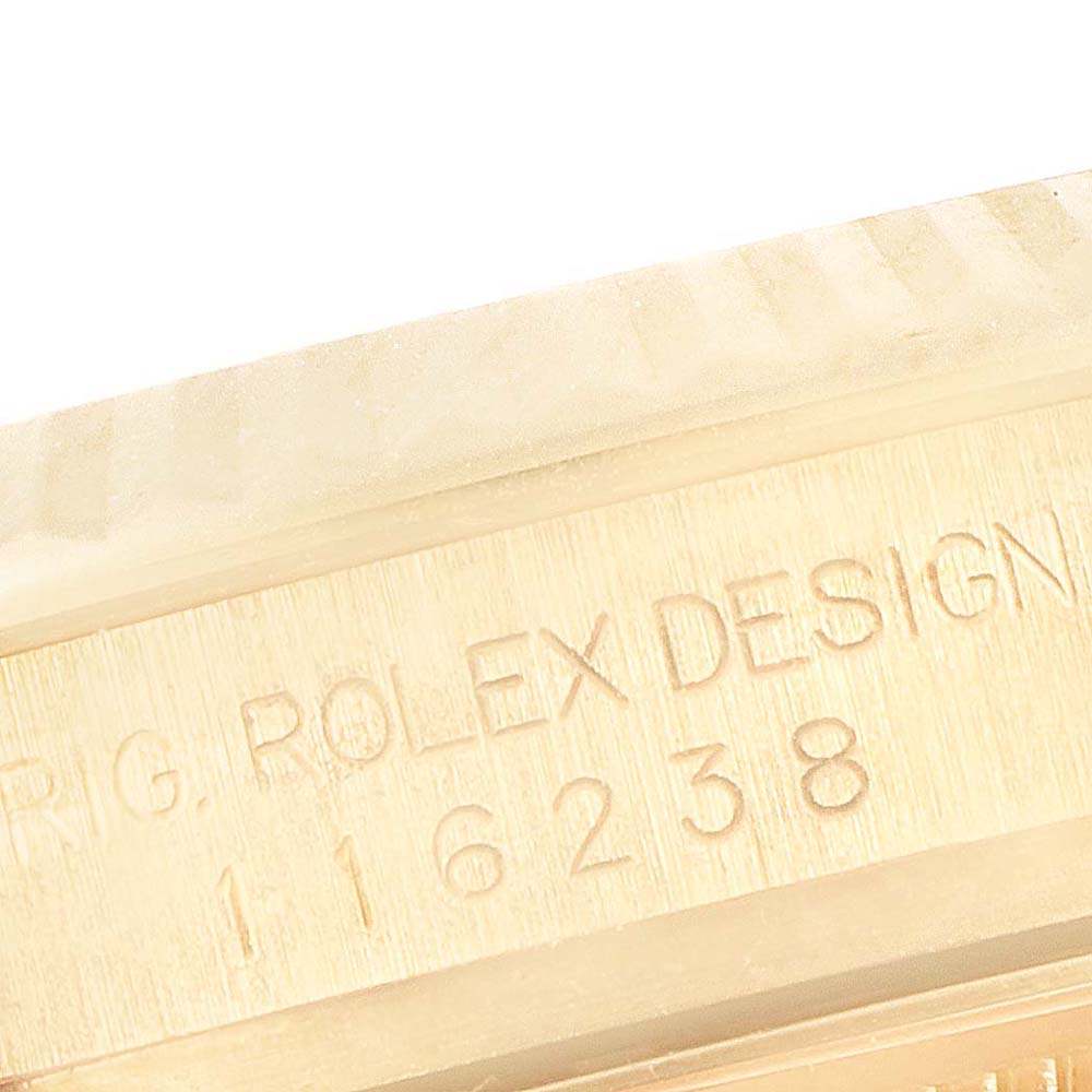 ロレックススーパーコピー デイトジャスト イエローゴールド シャンパン ダイヤル メンズ ウォッチ 116238 - 商品画像 7