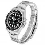 ロレックス コピー GMT マスター II ブラック ダイヤル グリーン ハンド スチール メンズ ウォッチ 116710LN - 商品画像 5