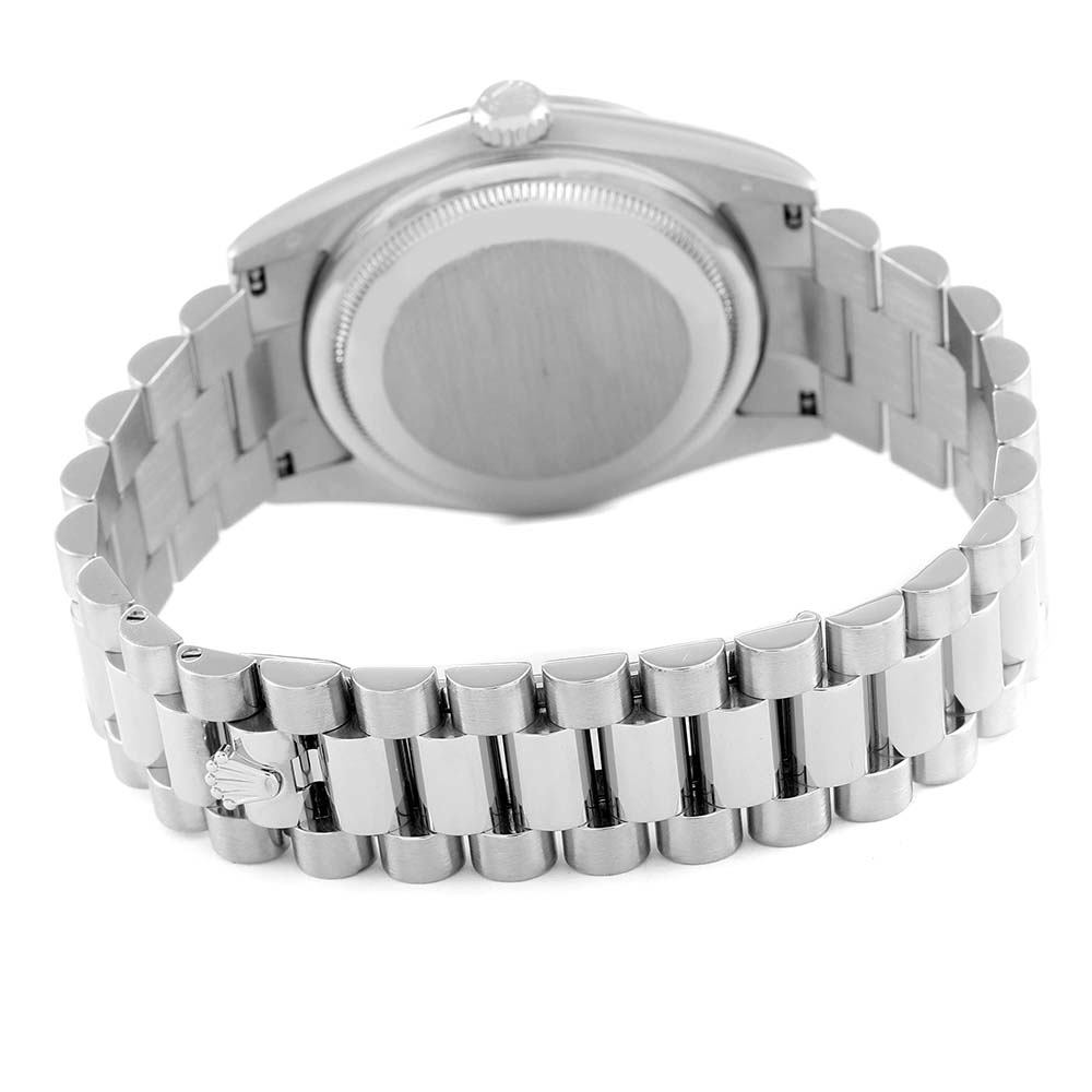 ロレックススーパーコピー デイデイト 36mm プレジデント ホワイトゴールド シルバー ダイヤル ウォッチ 118239 - 商品画像 7
