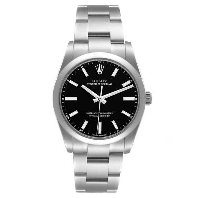 ロレックス コピー オイスター・パーペチュアル34 ブライトブラック 124200 - 商品画像 2