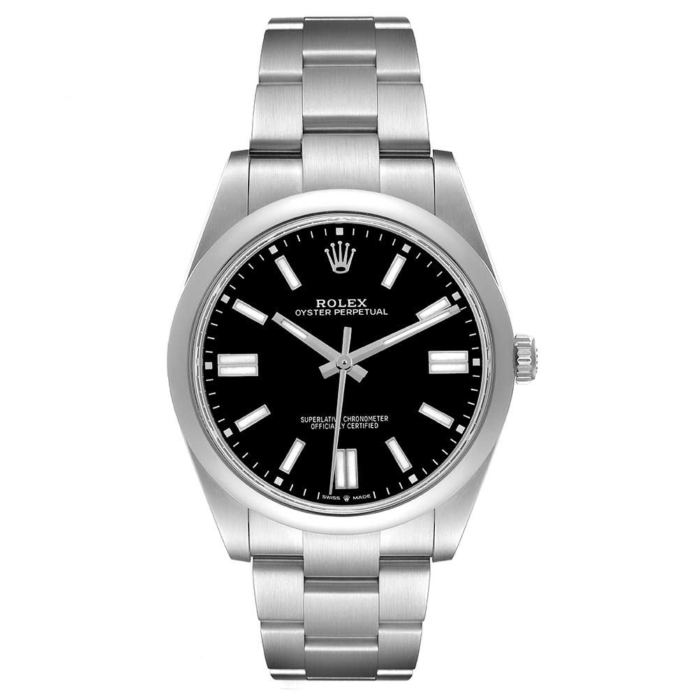 ロレックス コピー オイスター・パーペチュアル41 ブライトブラック 124300 - 商品画像 8