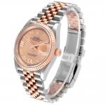 ロレックス デイトジャスト36 ロゼカラーローマVI&IXダイヤ 126231 - 商品画像 5