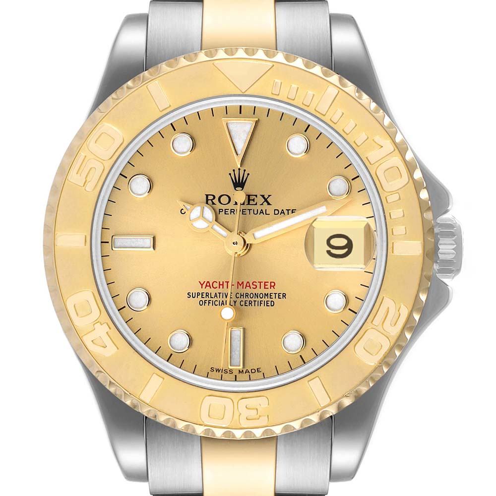 ロレックス コピー ヨットマスター 35 ミッドサイズ スチール イエローゴールド ユニセックス ウォッチ 168623 - 商品画像 8