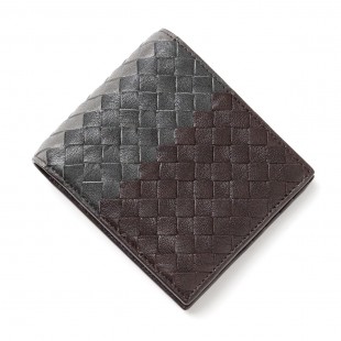 ボッテガヴェネタ/BOTTEGA VENETA/ 2つ折り財布/CLUB FUME /エスプレッソ×アルドアーズ×グレー マルチカラー系 113993 vbg81 2195 メンズ - 商品画像 2