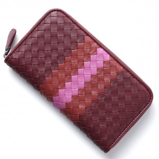 ボッテガヴェネタコピーBOTTEGA VENETA ラウンドファスナー 長財布[小銭入れ付き] NAPPA バローロ×ブリック×ピオニー レッド系 114076 vcb41 2270 レディース - 商品画像 2
