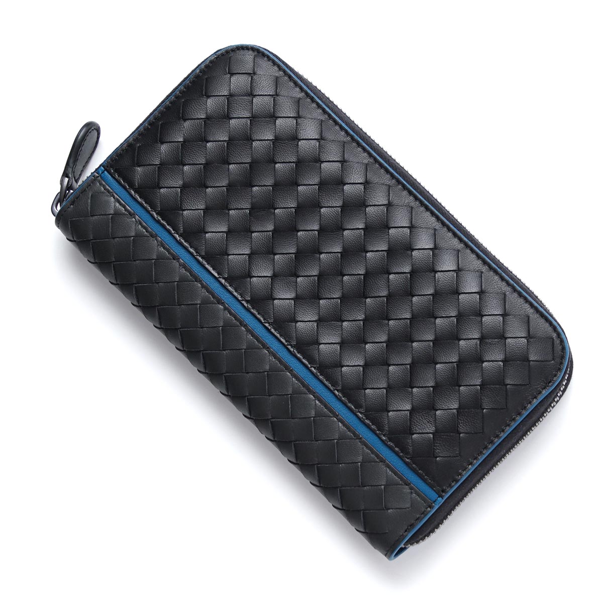 ボッテガヴェネタコピーBOTTEGA VENETA ラウンドファスナー 長財布[小銭入れ付き] NAPPA ナッパ アルドアーズ×ネロ×ピーコック グレー系 114076 vcbb1 2060 メンズ - 商品画像 2
