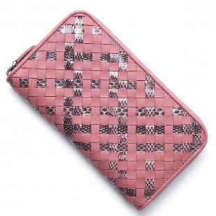 ボッテガヴェネタスーパーコピーBOTTEGA VENETA ラウンドファスナー長財布[小銭入れ付き] AYERS×NAPPA ダスティーローズ ピンク系 114076 vv211 5707 レディース - 商品画像 2