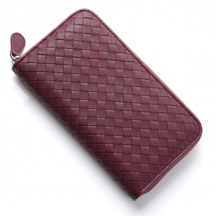 ボッテガヴェネタコピーBOTTEGA VENETA ラウンドファスナー 長財布[小銭入れ付き] WASHED LAMB バローロ レッド系 114076 vx051 2240 メンズ＆レディース - 商品画像 2